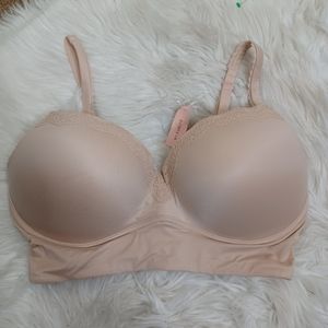 Dobreva Beige Pull On Convertible Bra 38DD